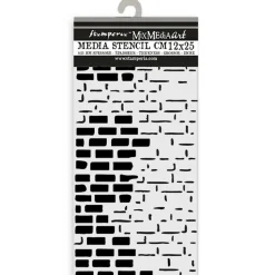 Plantilla de stencil Ladrillos Art of Travelling Stamperia 12x25cm