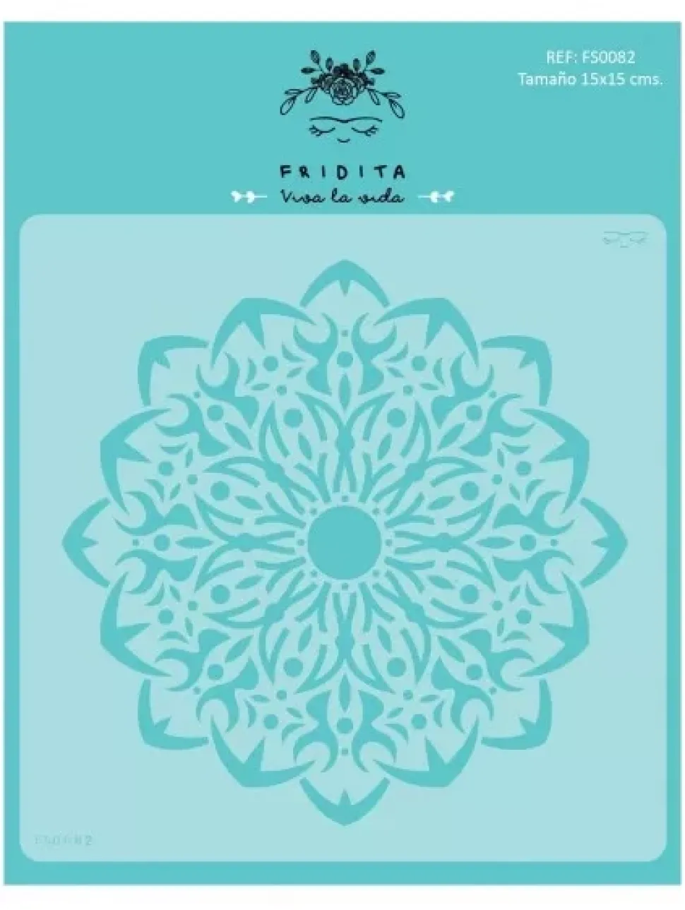 Plantilla de Stencil Mandala 1 Mystic Fridita 15x15cm