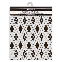 Plantilla de stencil Patrón de Rombos Master of Magic Stamperia 20x25cm