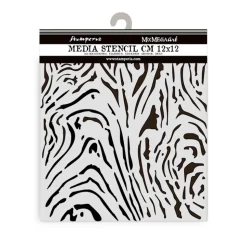 Plantilla de stencil Patrón de madera Romantic Hidden Grove Stamperia 12x12cm