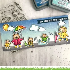 Plantilla de Stencil Rainy Sky Lawn Fawn