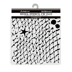 Plantilla de stencil Red Silent Sea Stamperia 12x12cm