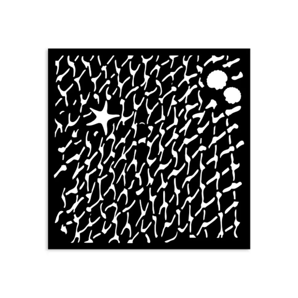 Plantilla de stencil Red Silent Sea Stamperia 12x12cm