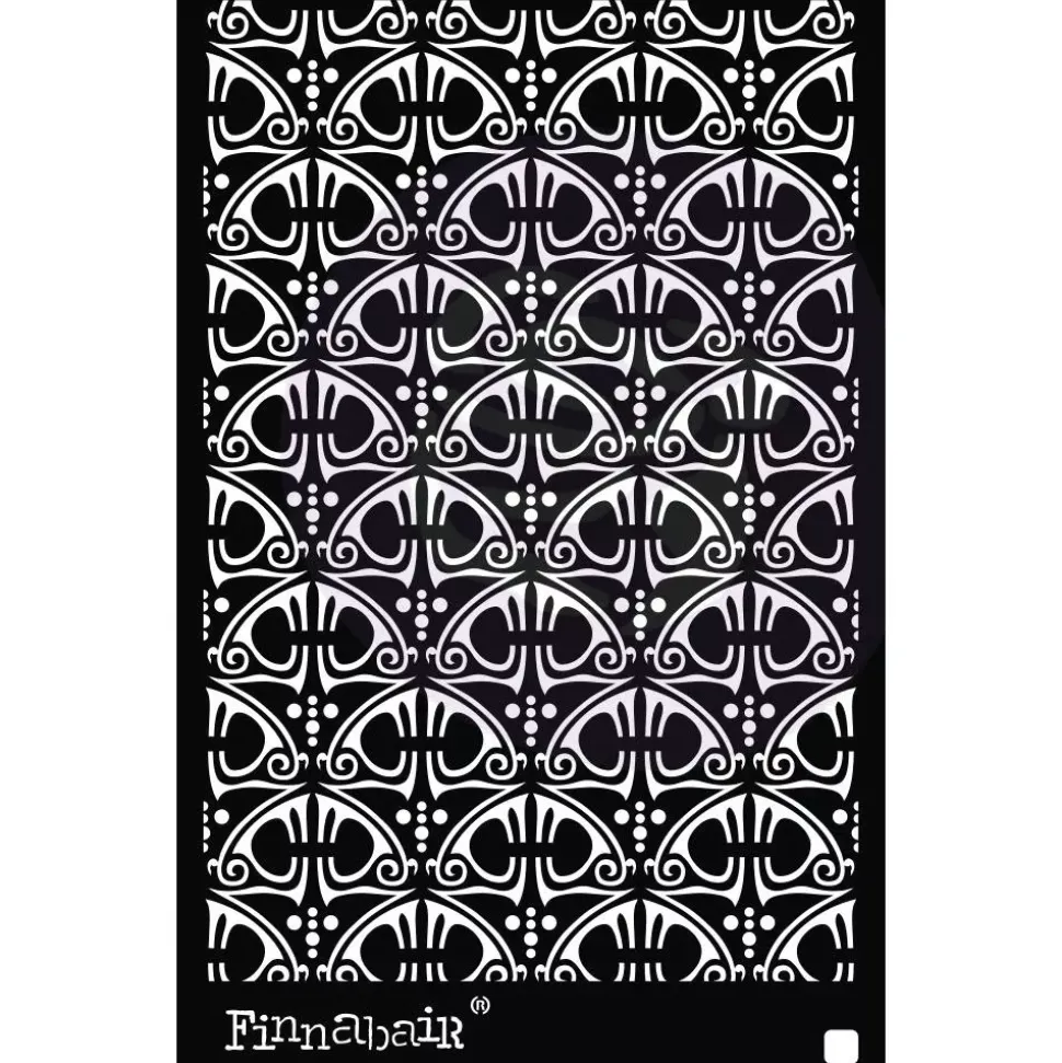 Plantilla de stencil Swirly Florals Finnabair 15x22cm