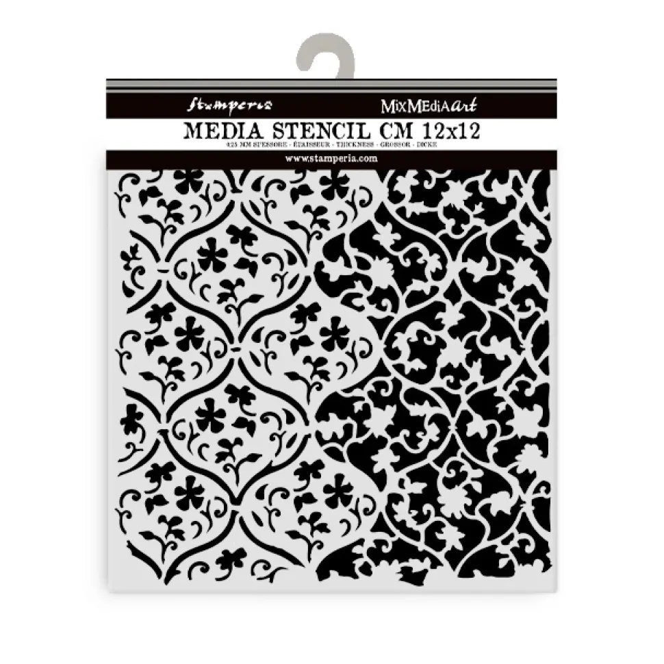 Plantilla de stencil Tapiz Best Sellers Stamperia 12x12cm