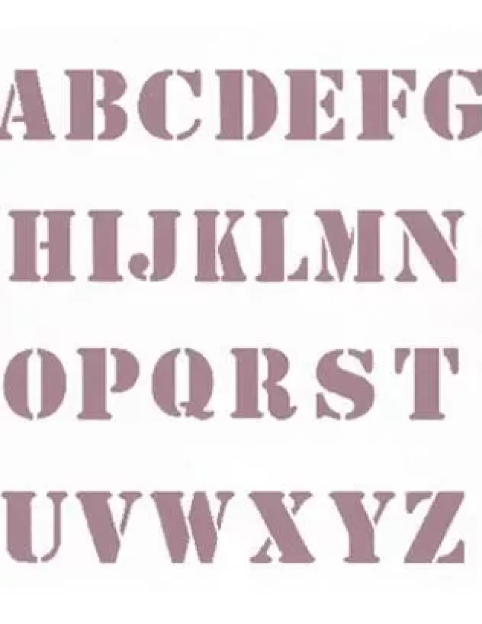 Plantilla de Stencil V-146 Abecedario 15x21cm Dayka