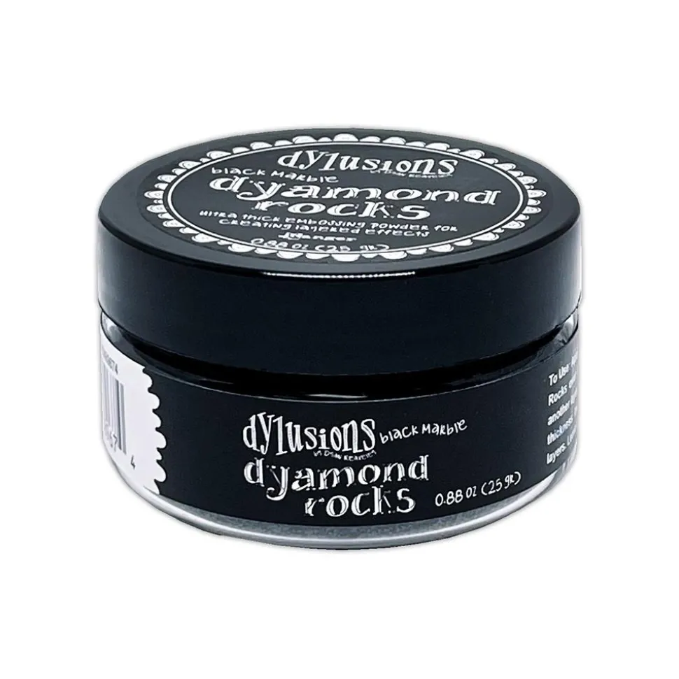 Polvos de embossing Dylusions Dyamond Rocks Black Marble Ranger