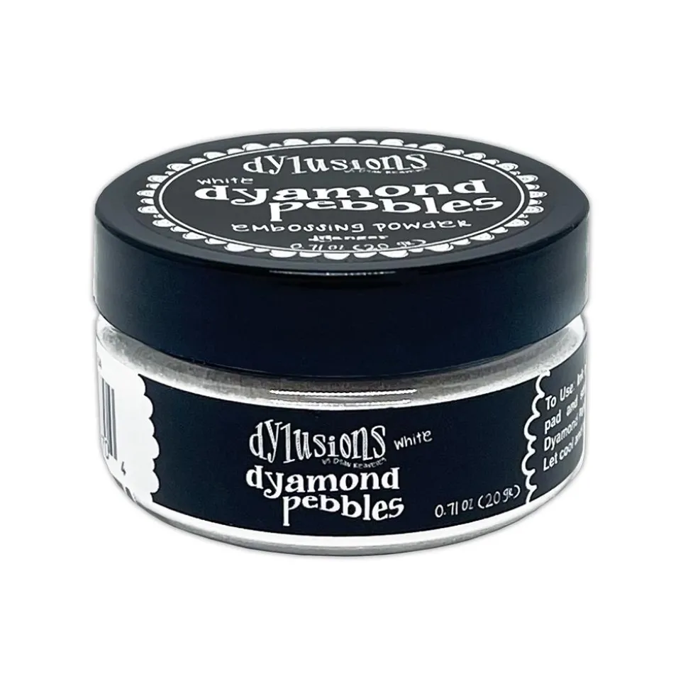 Polvos de embossing Dylusions Dyamond Pebbles White Ranger