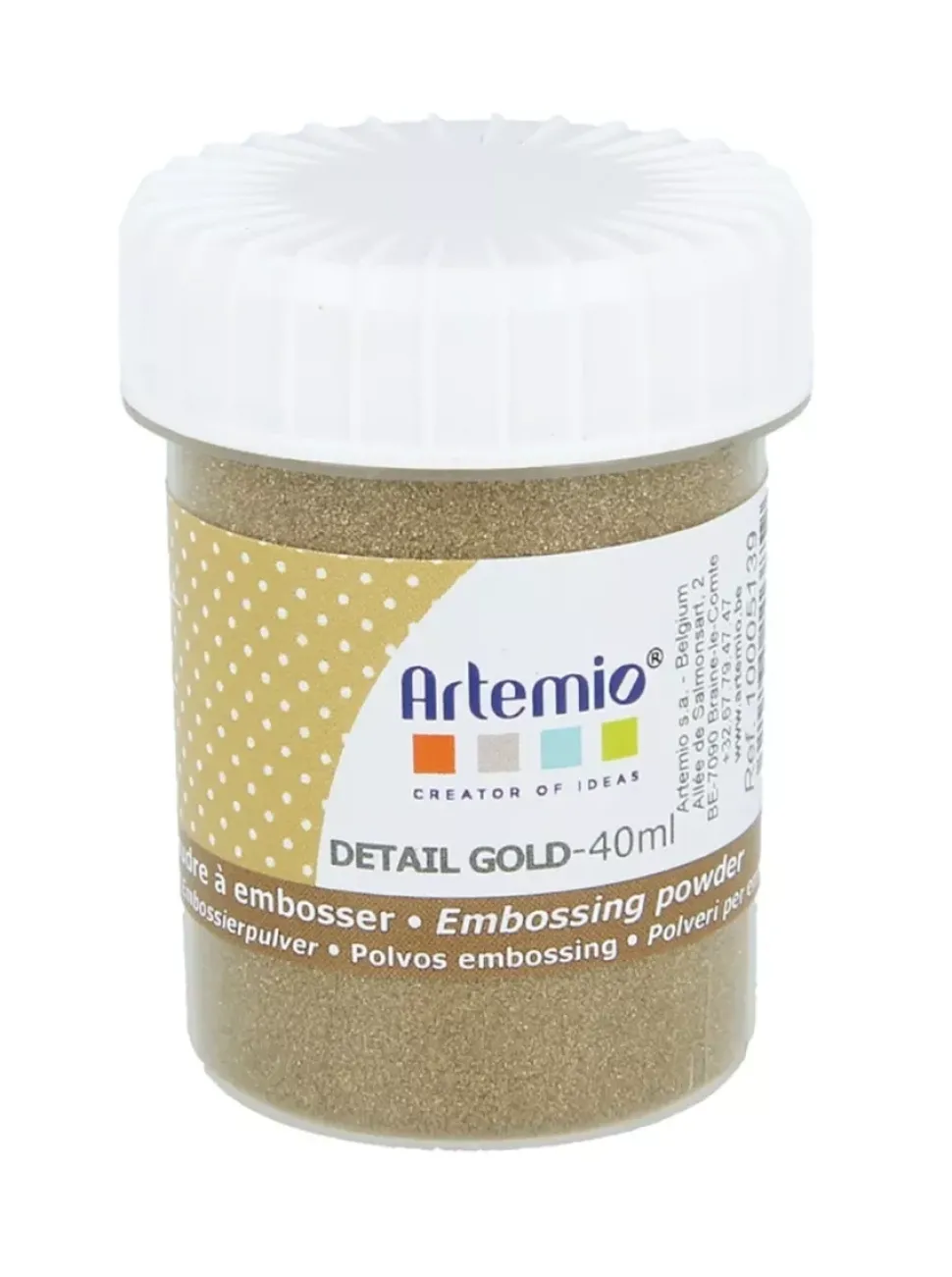 Polvos de embossing opacos Gold Artemio