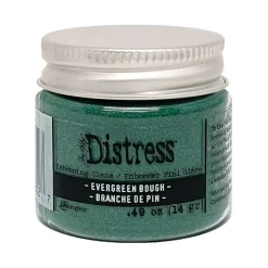 Polvos Embossing Distress Glaze Evergreen Bough Tim Holtz Ranger