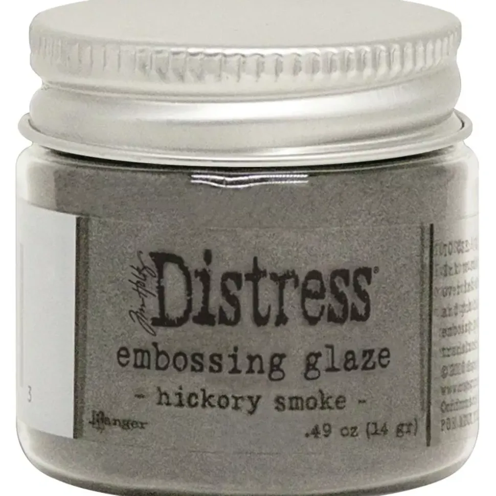Polvos Embossing Distress Glaze Hickory Smoke Tim Holtz Ranger