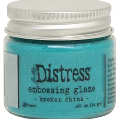 Polvos Embossing Distress Glaze Broken China Tim Holtz Ranger