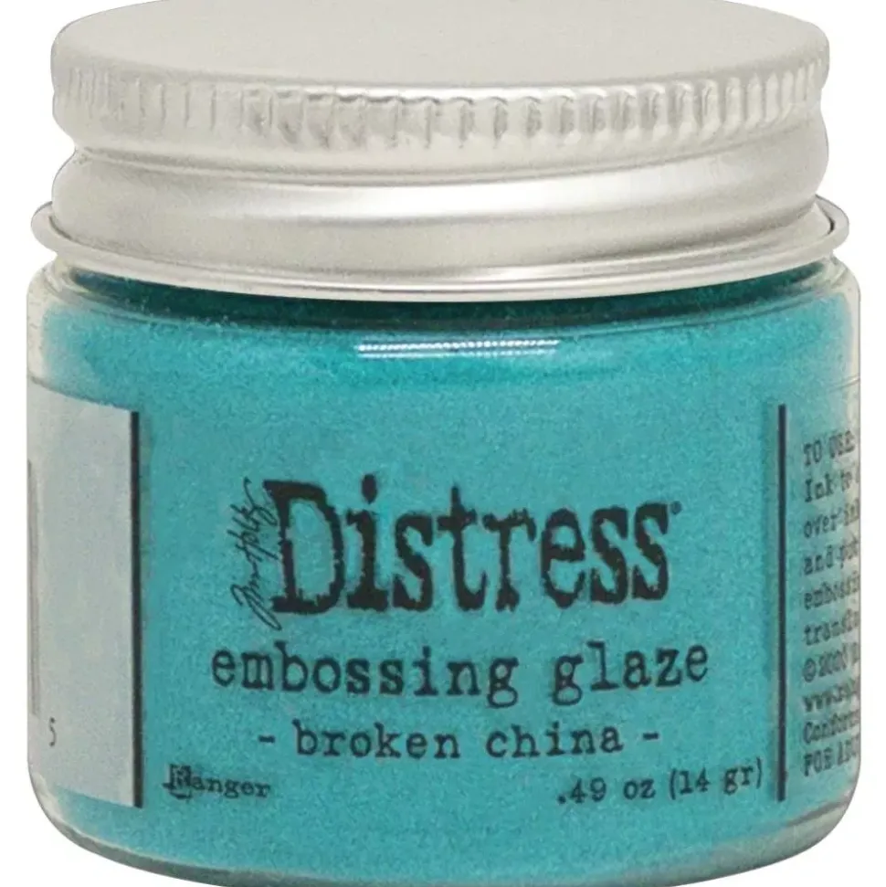 Polvos Embossing Distress Glaze Broken China Tim Holtz Ranger