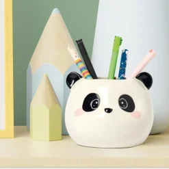 Portalápices de cerámica Desk Friends Panda Legami