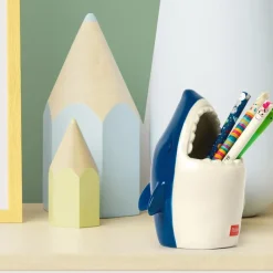 Portalápices de cerámica Desk Friends Shark Legami