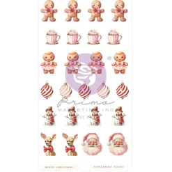 Puffy stickers 25 & Peppermint Prima Marketing