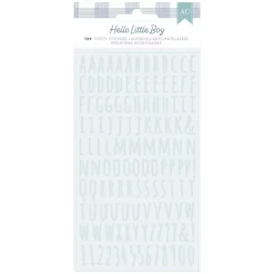 Puffy stickers abecedario Hello Little Boy American Crafts