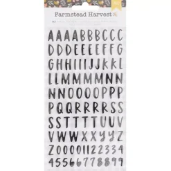 Puffy stickers abecedario Farmstead Harvest American Crafts