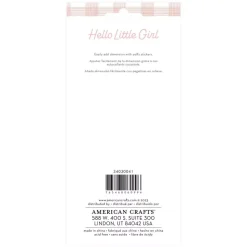 Puffy stickers abecedario Hello Little Girl American Crafts