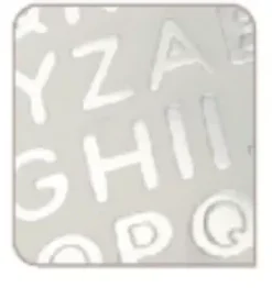 Puffy Stickers Alfabeto Plata On se Marie Artemio