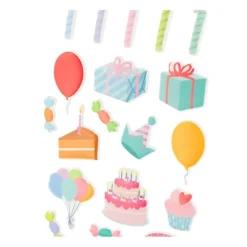 Puffy stickers Cumpleaños Artemio