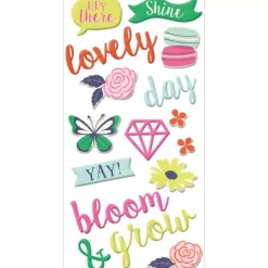 Puffy Stickers Flower Girl We R Memory Keepers