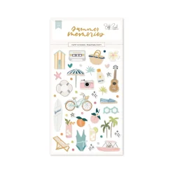 Puffy stickers ilustraciones Summer Memories Lora Bailora