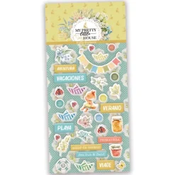 Puffy stickers Imágenes y texto My Pretty Little Sunny House Alberto Juarez