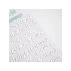 Puffy stickers Lettering Little M Lora Bailora