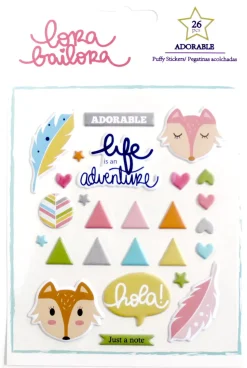 Puffy Stickers Lora Bailora