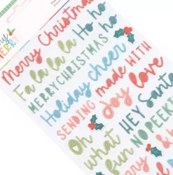 Puffy stickers Sentimientos Very Merry Rosie's Studio