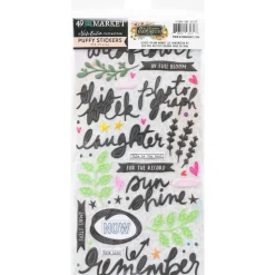 Puffy stickers The Flower Emporium 49 and Market