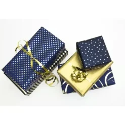 Rollo de Papel de Regalo Azul con Estrellitas Doradas Clairefontaine