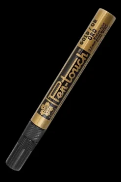 Rotulador permanente dorado Pen-touch Sakura 2mm