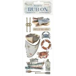 Rub-on Barca Silent Sea Stamperia