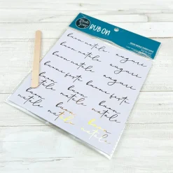Rub-On Buon Natale Script Gold ModaScrap