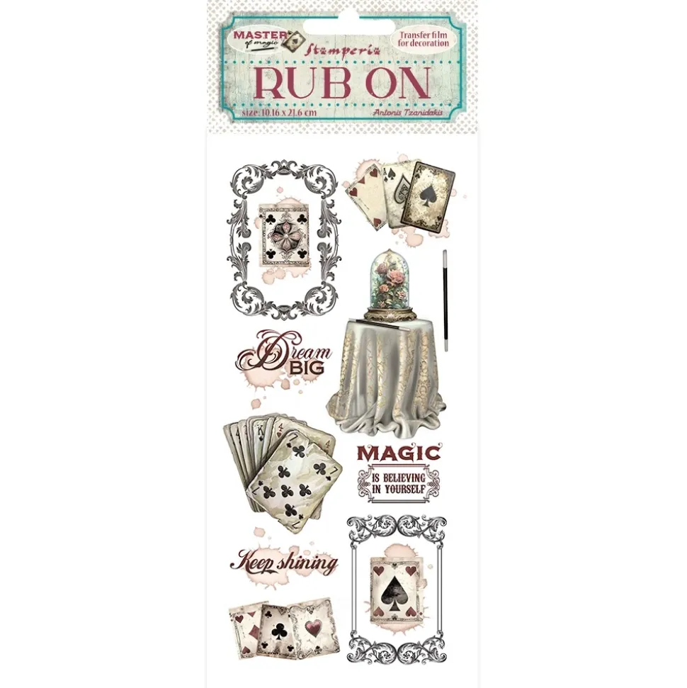 Rub-on Cartomagic Master of Magic Stamperia