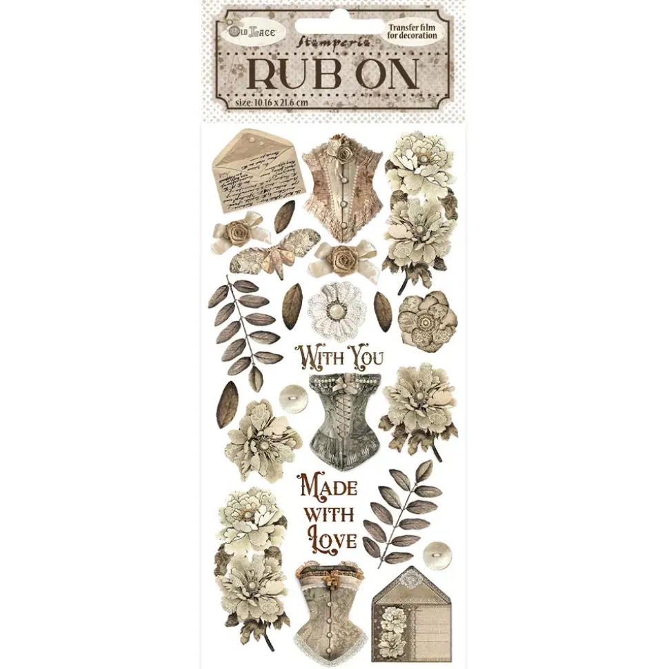 Rub-on Corsés Old Lace Stamperia