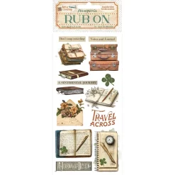 Rub-on Cuadernos Art of Travelling Stamperia