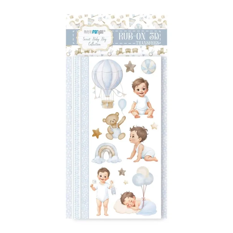 Rub-on 3D Sweet Baby Boy PapersForYou