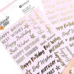 Rub-On Foil Celebrate You Rosie's Studio