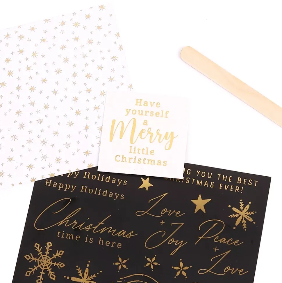 Rub-On Foil Heart & Home Rosie's Studio