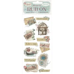 Rub-On Palabras Venice City Of Art Stamperia