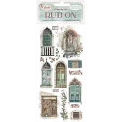 Rub-On Puertas y Ventanas Venice City Of Art Stamperia