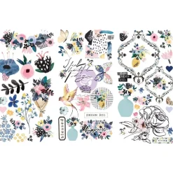 Rub-On Spring Abstract Prima Marketing