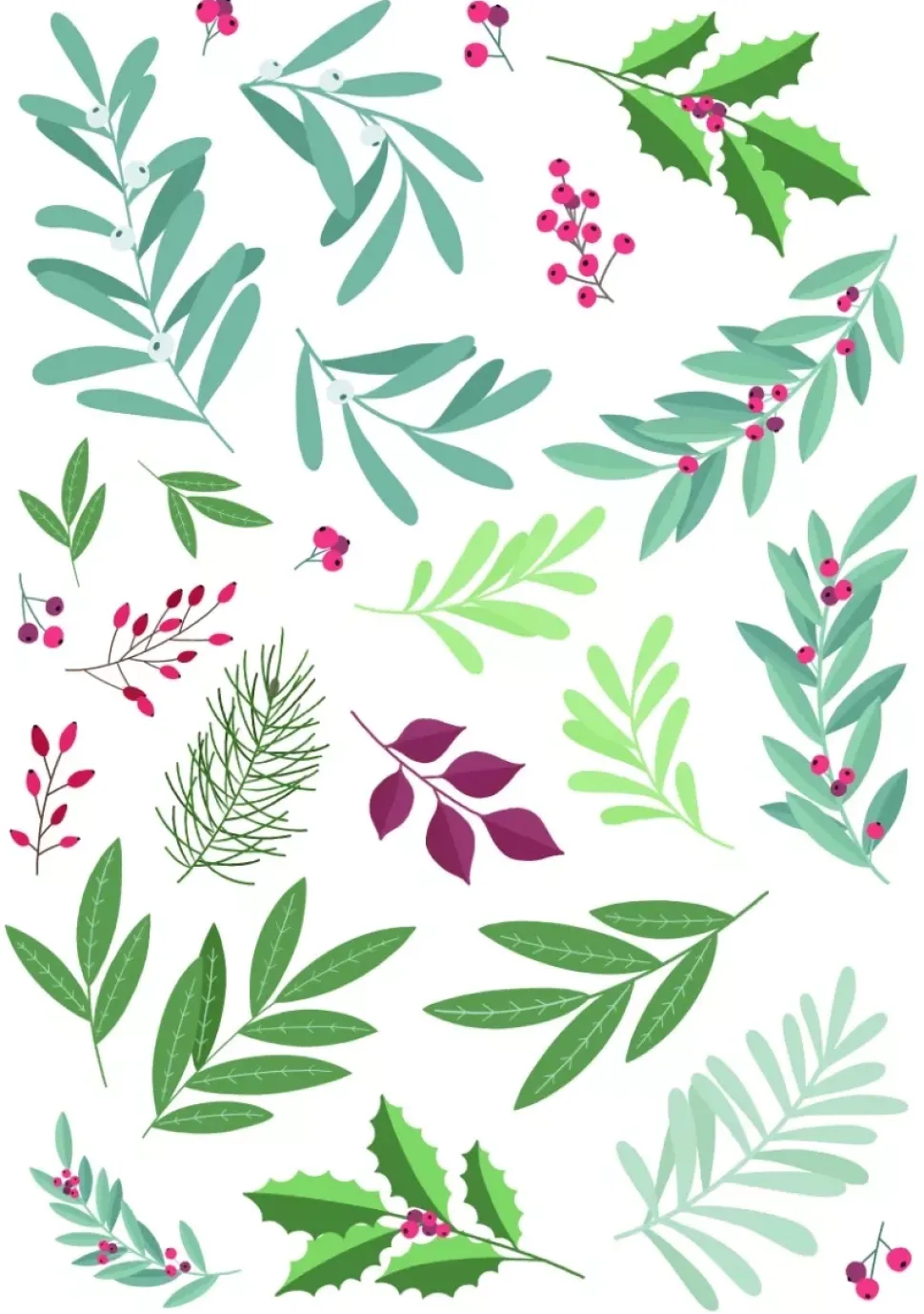 Rub-On Vegetables Christmas Time Artemio