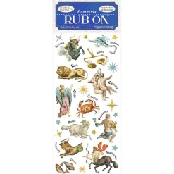 Rub-On Zodiac Cosmos Infinity Stamperia