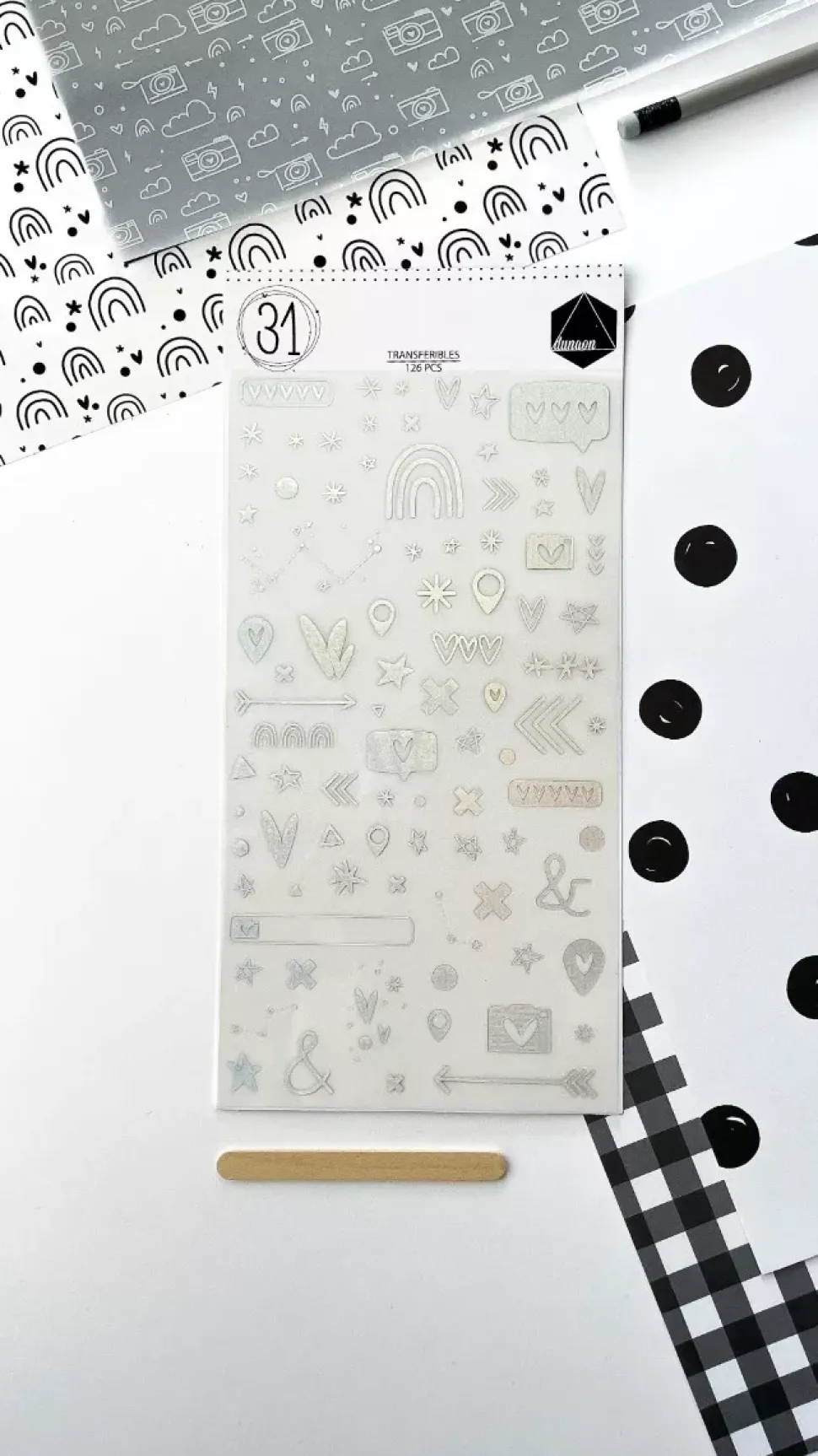 Rub-ons foil iridiscente 31 Dunaon