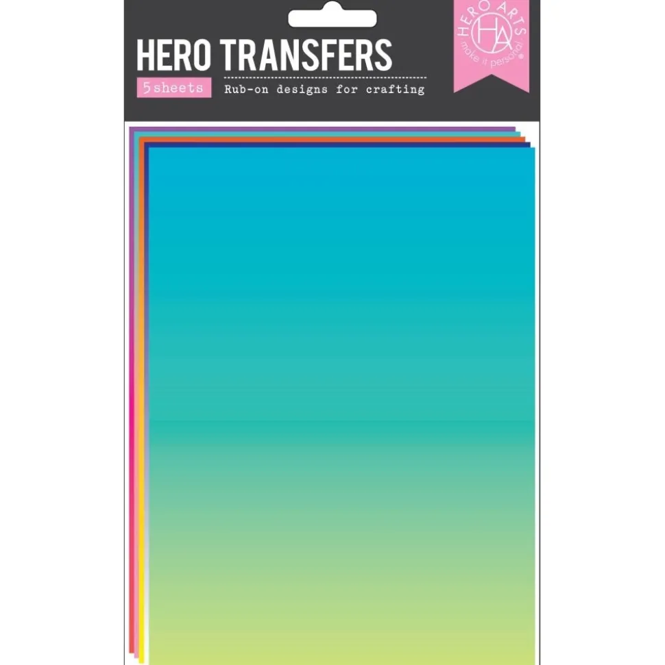 Rub-ons Sky Ombrés Hero Transfers Hero Arts 6"x8"