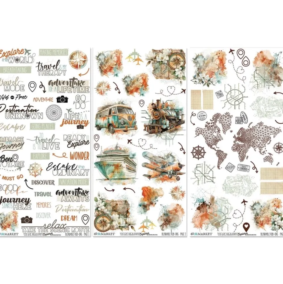 Rub-ons Wanderlust Explorer 49 and Market